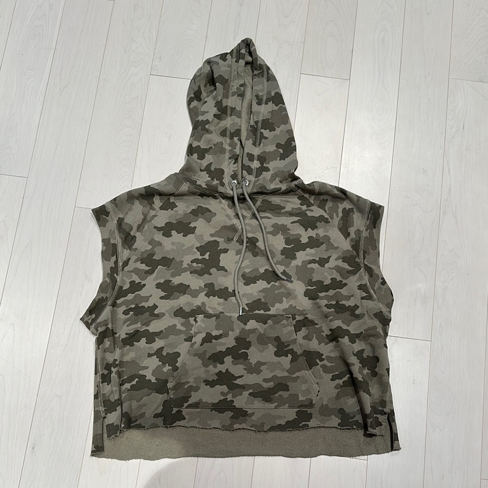 ATM Anthony Thomas Melillo Camouflage Hoodie - size Large